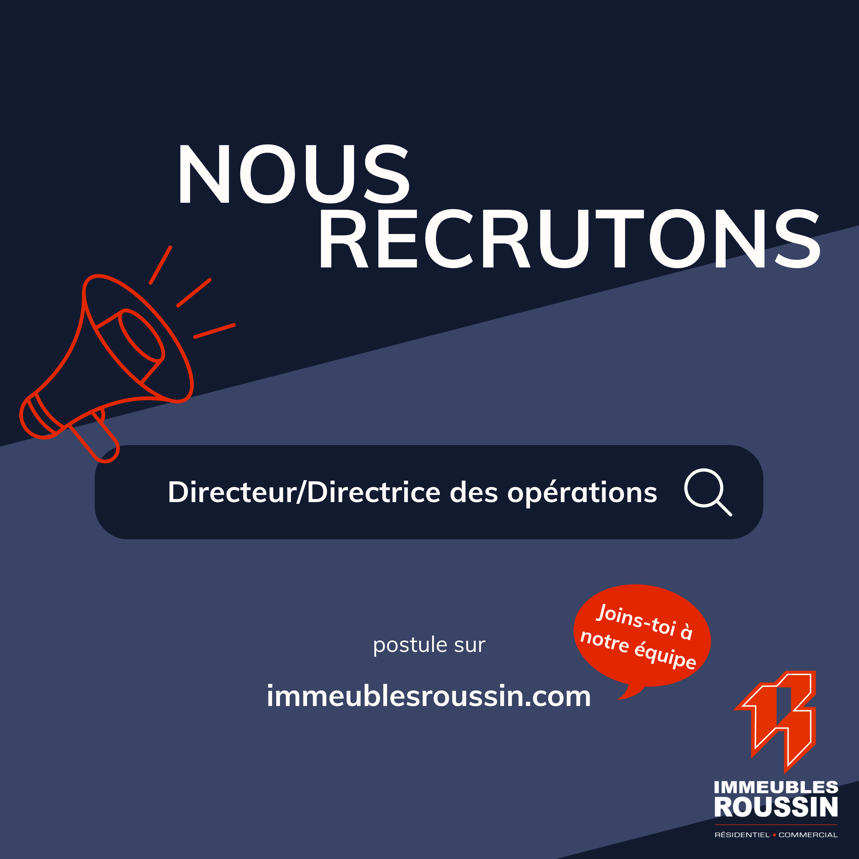 Directeur/ Directrice des opérations